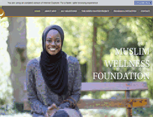 Tablet Screenshot of muslimwellness.com